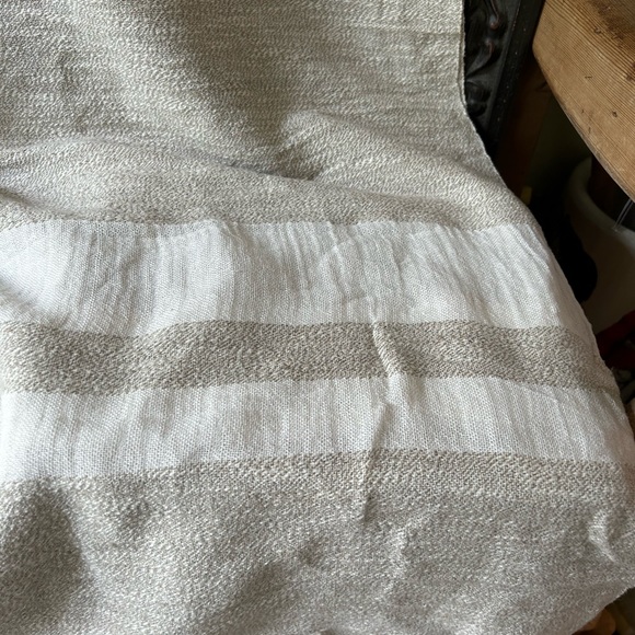 Irish throw or coverlet linen cotton 72” X 100” 
Wonderful light throw. On Sale - Picture 4 of 6